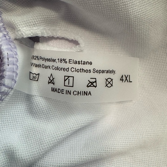 NWOT SHEIN Swim 4X Lilac Eyelet High Waisted 2pc Tankini - Picture 3 of 4